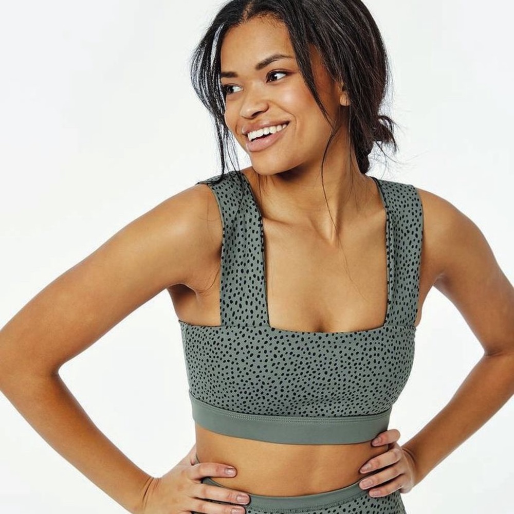 All Fenix Montana bandeau sports bra in sage